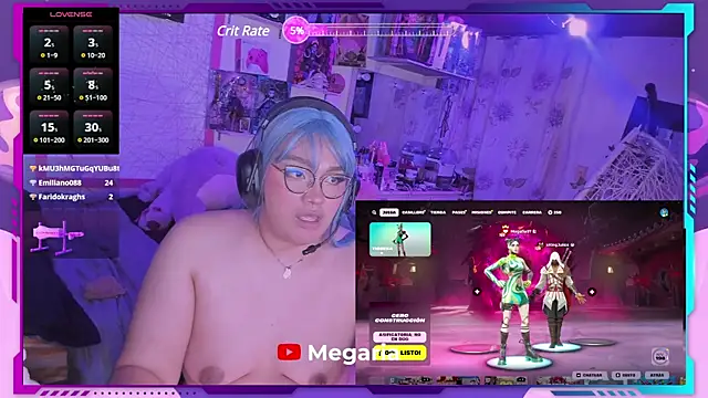 Snapshot of MegariaB chatting on February 2025 07:40:01 AM MegariaB online show from February 2025 07:40:01 AM