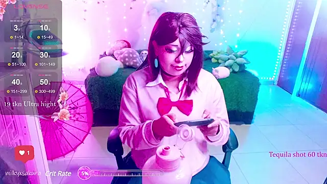 Snapshot of MilkyXSakura chatting on February 2025 03:01:02 AM MilkyXSakura online show from February 2025 03:01:02 AM