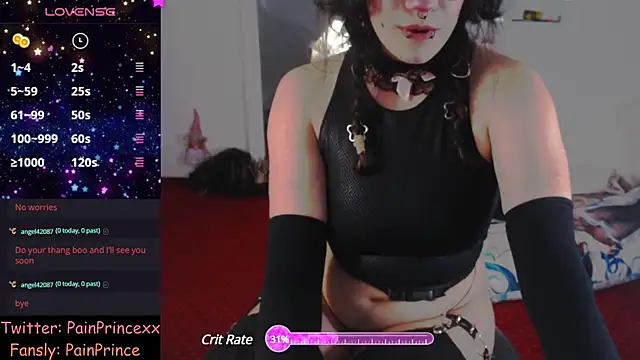 Snapshot of pain_princee chatting on January 2025 05:44:02 PM pain princee online show from January 2025 05:44:02 PM