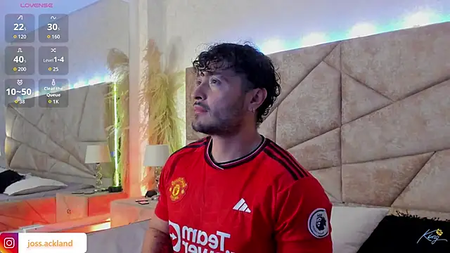 Snapshot of JossAckland chatting on March 2026 07:16:02 PM JossAckland online show from March 2026 07:16:02 PM