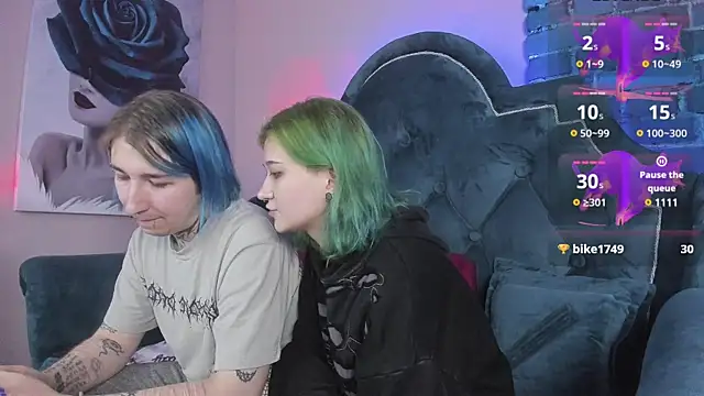 Snapshot of Milten-Trish chatting on January 2025 01:01:01 AM Milten-Trish online show from January 2025 01:01:01 AM