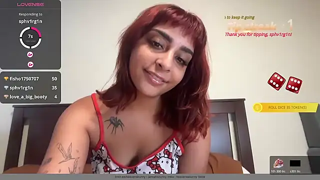 heavenssbunny online show from August 2026 07:16:01 PM