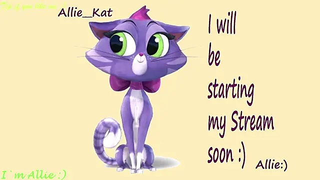 Snapshot of Allie_Kat chatting on May 2026 01:40:02 PM Allie Kat online show from May 2026 01:40:02 PM