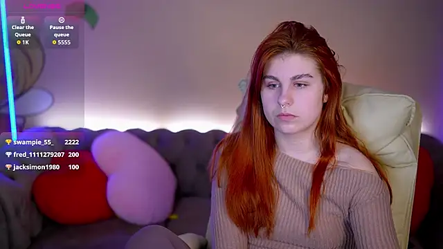 GingerPinky online show from February 2026 05:02:02 AM