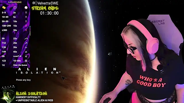 VelvetteSWE online show from May 2026 08:06:02 PM