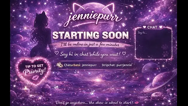 purrjennie online show from March 2026 11:54:02 PM
