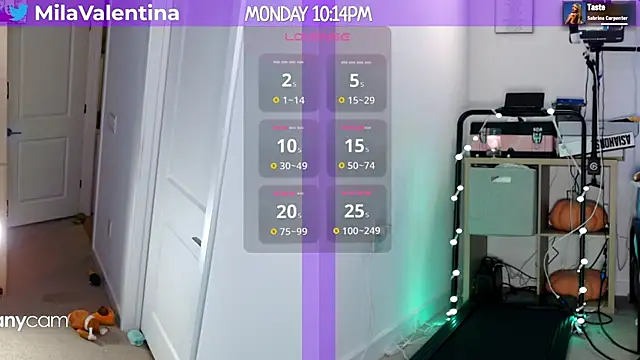 MilaValentina online show from January 2025 03:15:01 AM