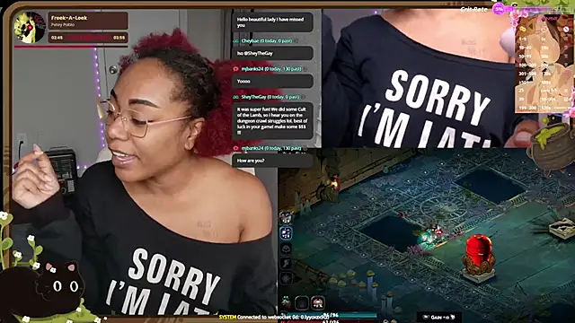 Snapshot of Cheybaaee chatting on December 2025 08:18:02 PM Cheybaaee online show from December 2025 08:18:02 PM