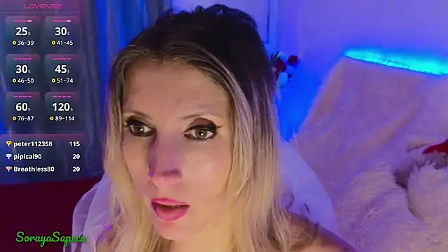 Snapshot of SorayaSapeca chatting on February 2025 01:39:01 PM SorayaSapeca online show from February 2025 01:39:01 PM