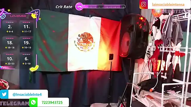 Snapshot of LaInsaciableIntensa chatting on December 2025 01:54:01 AM LaInsaciableIntensa online show from December 2025 01:54:01 AM