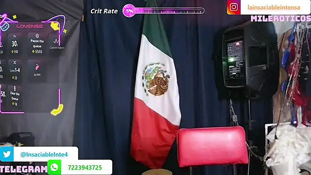 LaInsaciableIntensa online show from July 2026 02:05:01 AM