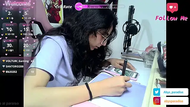 Snapshot of Abysparadise chatting on November 2025 05:52:01 AM Abysparadise online show from November 2025 05:52:01 AM