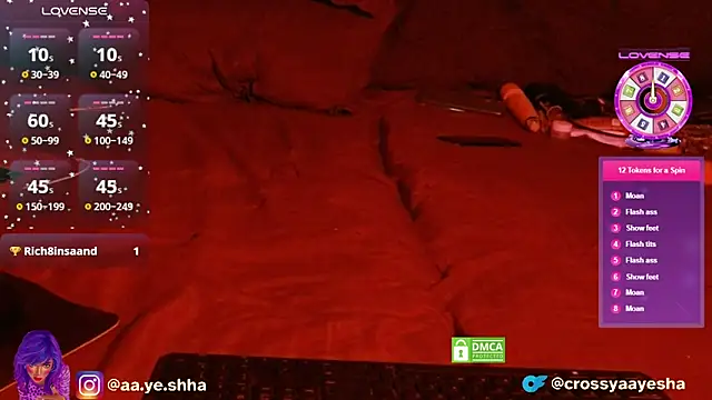 Snapshot of CrossyAayesha chatting on December 2025 08:14:02 PM CrossyAayesha online show from December 2025 08:14:02 PM